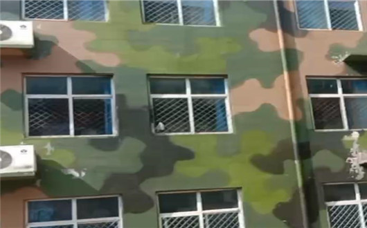 唐山墙面军用迷彩施工方案